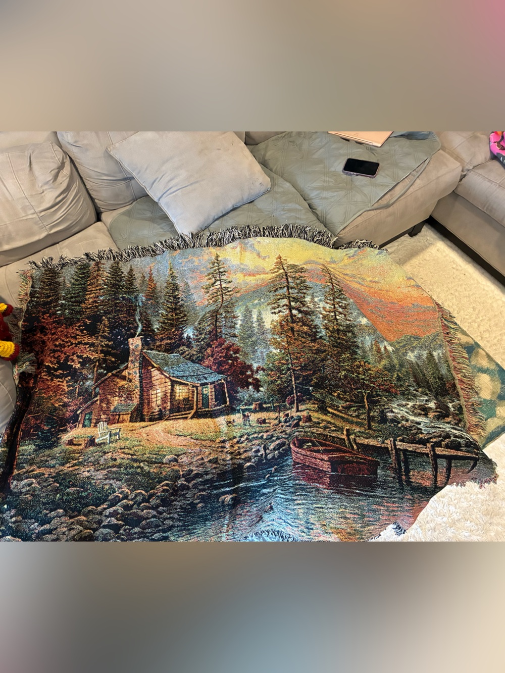 Thomas Kincaid  tapestry blanket